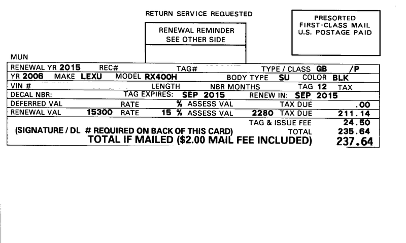 Illustration for article titled Challenge your vehicle's value to save money on vehicle registration taxes.